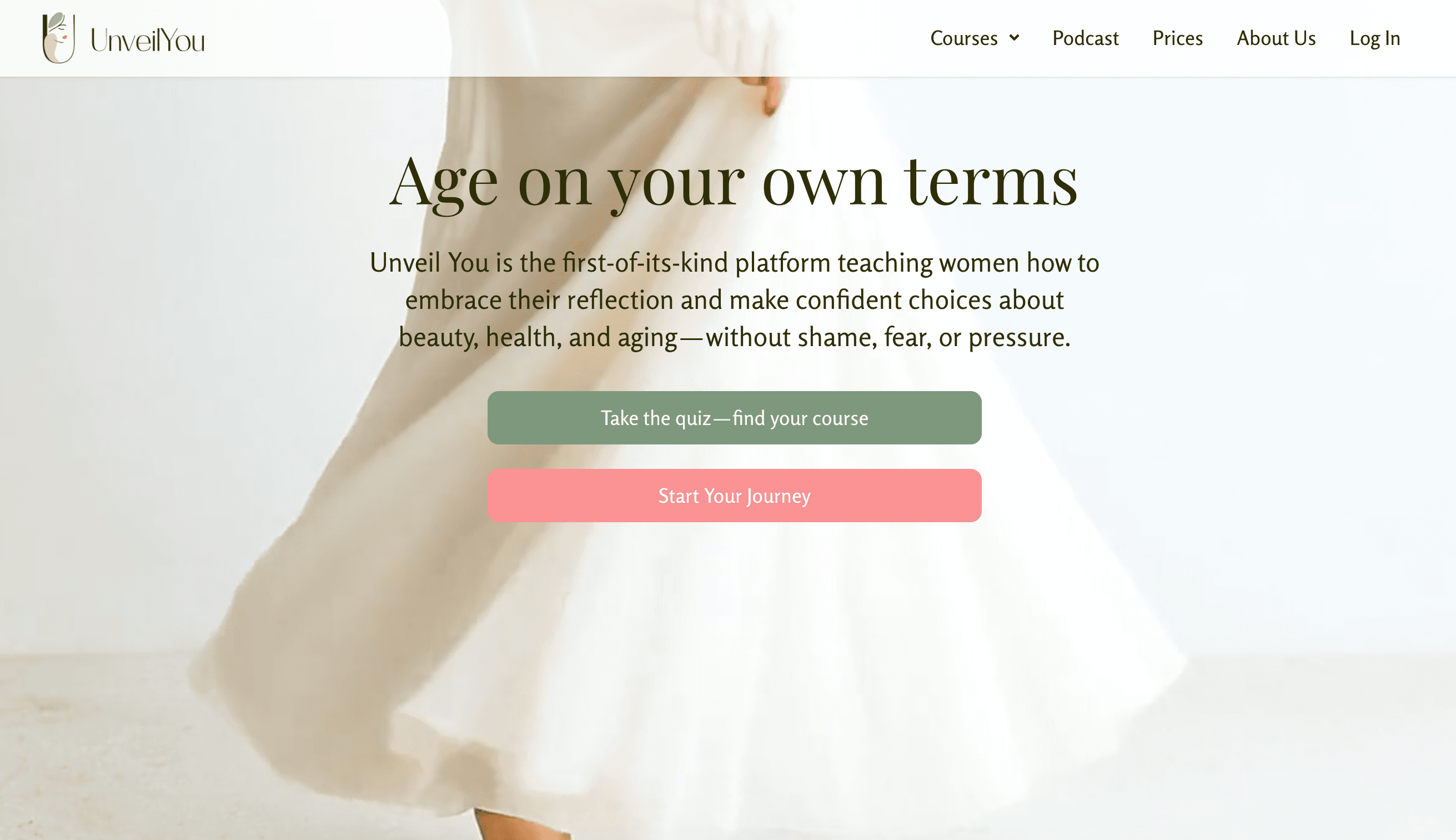 UnveilYou education platform interface